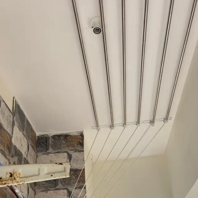 Cloth Hangers installation by Murugan Safety Nets - photo 8